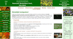 Desktop Screenshot of botanikuskert.hu